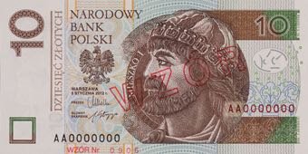 Нове сімейство банкнот Польщі (B859a - B862a), про введення якого повідомляється у квітні 2014 р.