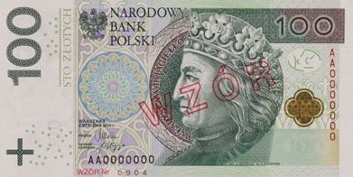 Нове сімейство банкнот Польщі (B859a – B862a), про введення якого повідомляється у квітні 2014 р.
