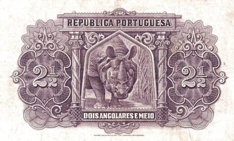 Реверс банкноты 2.5 Angolar 1942