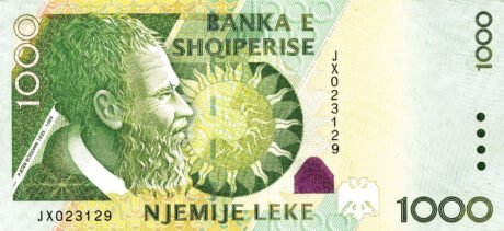 Албанія переглянула банкноту в 1000 лек (B318b) і затвердила нову банкноту в 2000 лек (B320a)