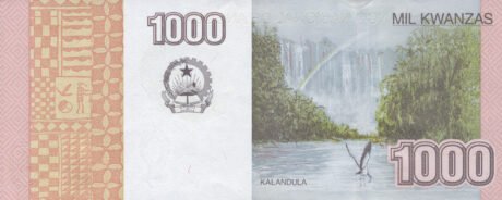 Затверджено нові банкноти Анголи номіналом 1000, 2000 та 5000 кванз (B549a, B550a, B551a)