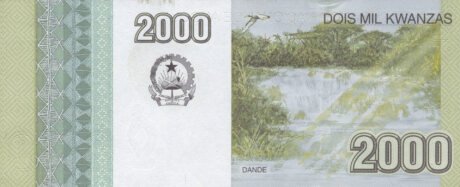 Затверджено нові банкноти Анголи номіналом 1000, 2000 та 5000 кванз (B549a, B550a, B551a)