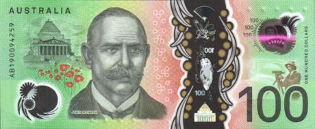 Затверджено випуск нової 100-доларової банкноти Австралії (B234a)