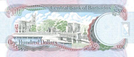 Zatwierdzono emisję nowego banknotu 100 dolarów Barbadosu (B230a)