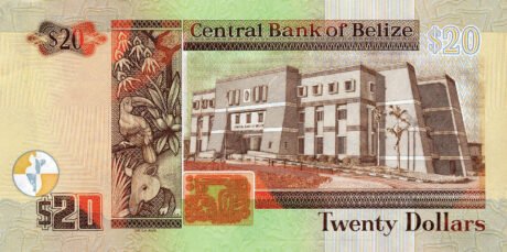 Затверджено випуск нової 20-доларової банкноти Беліза (B330a)