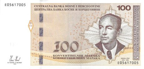 Potwierdzono nową rodzinę banknotów dla Bośni i Hercegowiny (B224a – B231a)