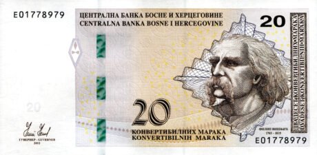 Potwierdzono nową rodzinę banknotów dla Bośni i Hercegowiny (B224a – B231a)