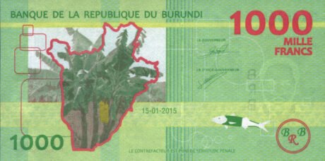 Затверджено нову банкноту Бурунді номіналом 1000 франків (B237a)