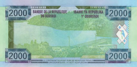 Затверджено нові банкноти Бурунді номіналом 2000 та 5000 франків (B234a та B235a)