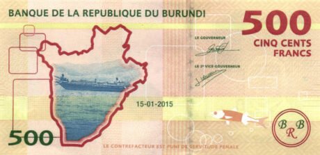 Затверджено нове сімейство банкнот Бурунді (B236a – B240a)