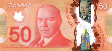 Підтверджено новий підпис канадської банкноти номіналом 50 доларів (B374c)