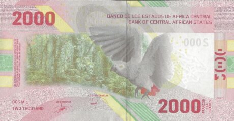 Затверджено нову банкноту держав Центральної Африки номіналом 2000 франків (B113)