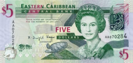 Підтверджено нові банкноти східно-карибських держав (B231a – B235a)