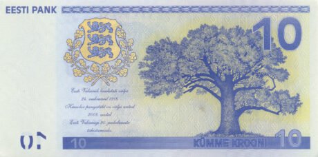 Естонія підтвердила випуск нового нумізматичного продукту номіналом 10 крон (BNP202a)