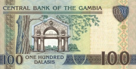 Підтверджено нові банкноти Гамбії номіналом 25, 50 та 100 даласів (B227a)