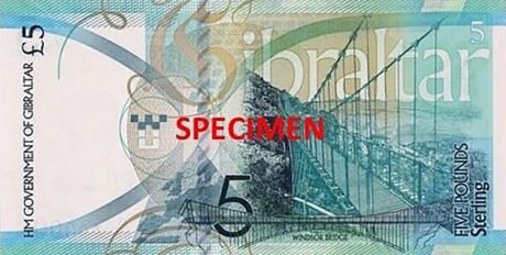 Нова 5-фунтова банкнота Гібралтару (B136a), як повідомляється, введена в обіг 01.12.2021