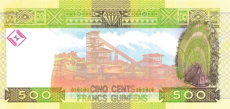 Затверджено нову банкноту Гвінеї номіналом 500 франків (B328a)