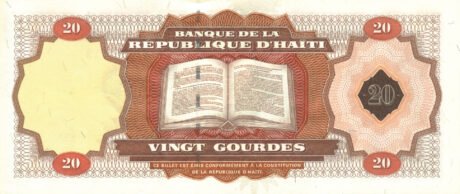 Затверджено нову пам'ятну банкноту Гаїті номіналом 20 гурдів (B844a)
