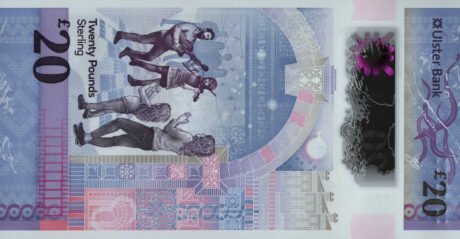 Затверджено нову дату Ulster Bank Північної Ірландії (01.03.2021) 20-фунтова полімерна банкнота (B941b)