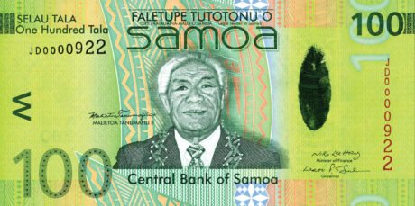 Нові банкноти Самоа (B113a – B118a) підтверджені