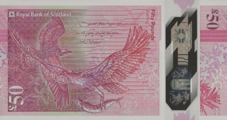 Шотландія Королівський банк Шотландії підтвердив випуск нової 50-фунтової банкноти з полімеру