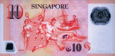 Затверджено випуск нової 10-доларової банкноти Сінгапуру (B210a)