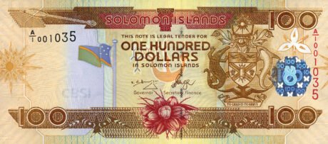 Підтверджено випуск нових банкнот Соломонових Островів номіналом 2 та 100 доларів (B215a та B220a)