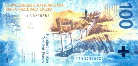 Затверджено нову банкноту Швейцарії номіналом 100 франків (B358a)