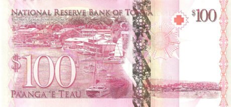 Затверджено нову банкноту Тонгі номіналом 100 паанга (B218a)