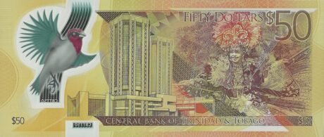 Затверджено нову полімерну банкноту Тринідада та Тобаго номіналом 50 доларів (B234a)