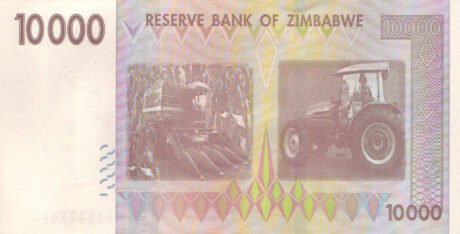 Затверджено нові банкноти Зімбабве номіналом 10000 та 20000 доларів (B163a та B164a)