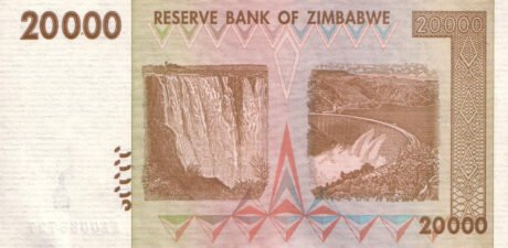 Затверджено нові банкноти Зімбабве номіналом 10000 та 20000 доларів (B163a та B164a)