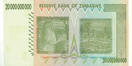Підтверджено випуск нових банкнот Зімбабве номіналом 20 та 50 мільярдів доларів (B177a та B178a)