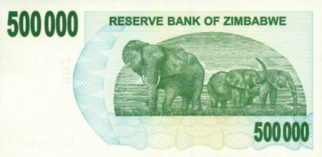 Затверджено нові банкноти Зімбабве номіналом 250000, 500000 та 750000 доларів (B141a – B143a)