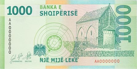 Нова родина банкнот Албанії (B322a – B327a) буде представлена у 2019–2022 роках.