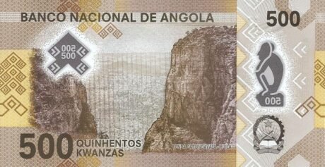 Реверс банкноты 500 Ангольских кванза 2020 года