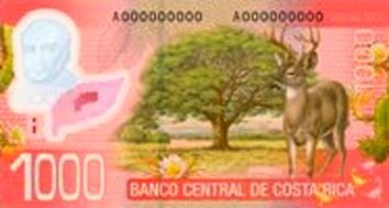 Kostaryka prezentuje nowy projekt banknotu