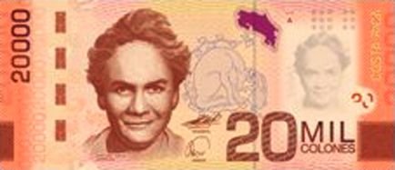 Kostaryka prezentuje nowy projekt banknotu