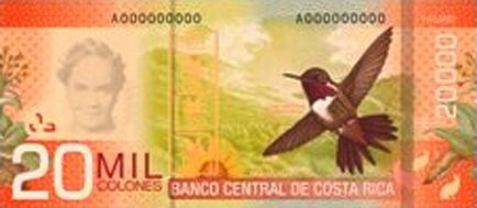 Kostaryka prezentuje nowy projekt banknotu