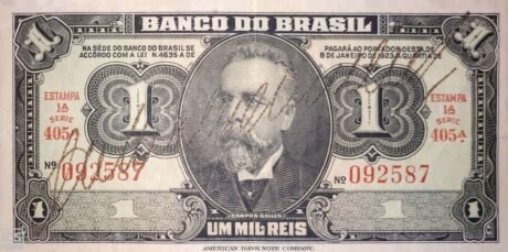 Аверс банкноты 1 Cruzeiro (Brazylia) 1944
