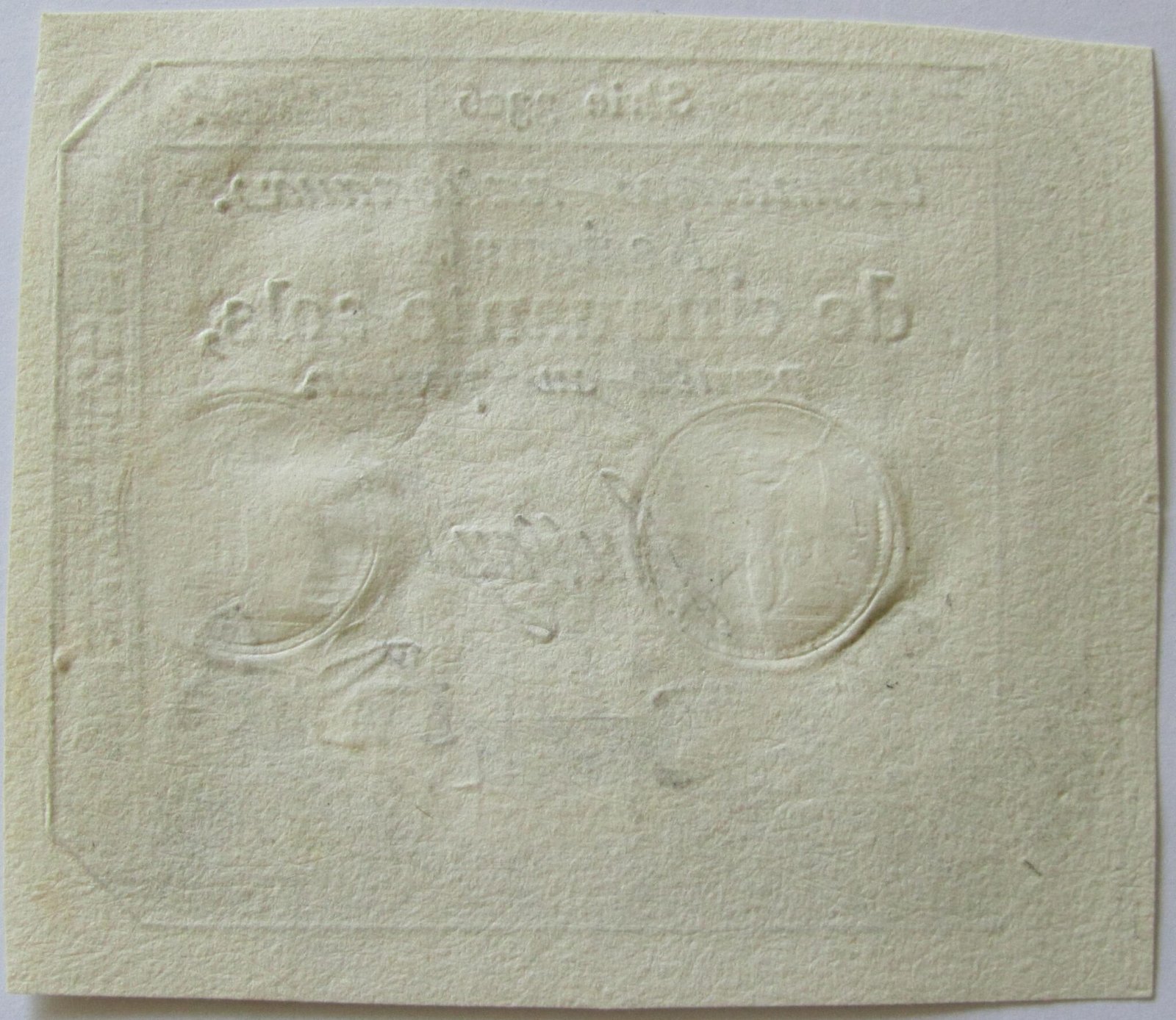 Реверс банкноты 50 Sols (Франция) 1792 года