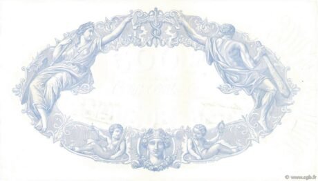 Реверс банкноты 500 франков (Франция) 1937 года