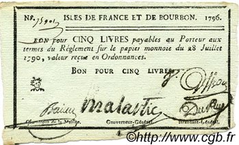 Аверс банкноты 5 ливров (Франция) 1796 года