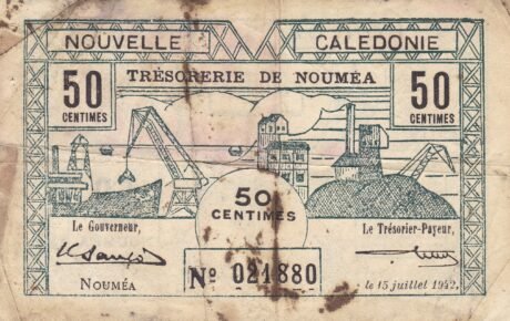 Аверс банкноты 50 сантимов (Франция) 1942 года