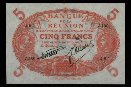 Аверс банкноты 5 франков (Франция) 1913 года