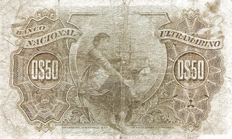 Реверс банкноты 50 сентаво (Гвинея-Бисау) 1914 года