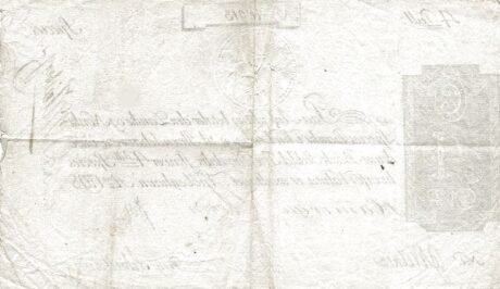 Реверс банкноты 4 ригсдалеров (Дания) 1798 года