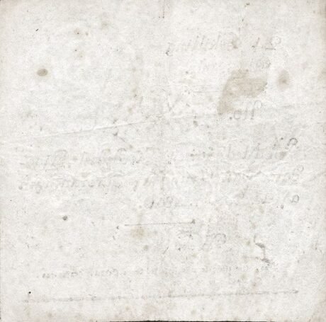 Реверс банкноты 24 скиллинга (Дания) 1810 года