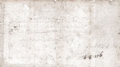 Реверс банкноты 100 ригсбанкдалеров (Дания) 1813 года