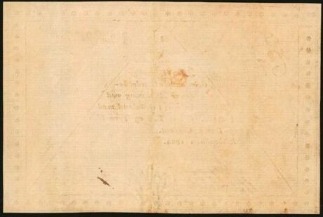 Реверс банкноты ¼ ригсдалер (Дания) 1804 года